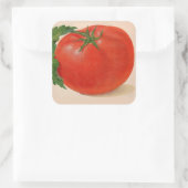 große Tomate Quadratischer Aufkleber (Tasche)