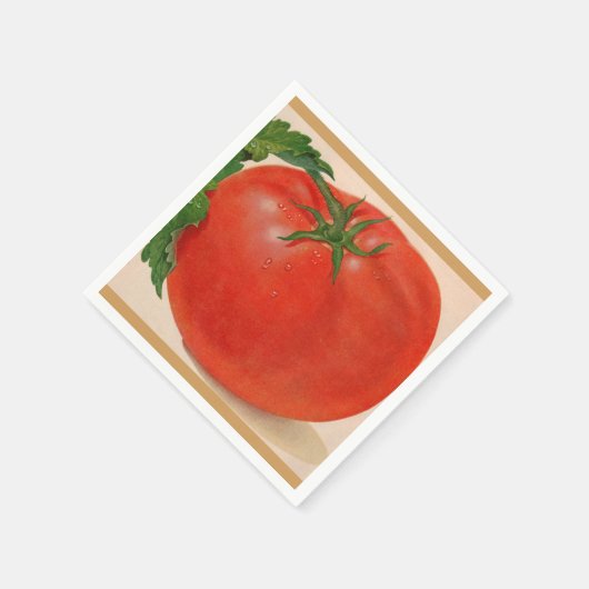große Tomate Serviette (Ecke)