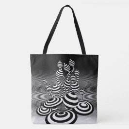 Große Tote Tasche Magic Pilze optische Design.