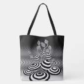 Große Tote Tasche Magic Pilze optische Design. (Rückseite)
