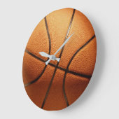 Große traditionelle orangefarbene Basketballmauer Große Wanduhr (Winkel)
