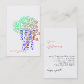 Große, tragbare Visitenkarten Visitenkarte (Vorne/Hinten)