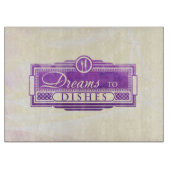 Große Träume für Geschirr Schneiden Board Schneidebrett (Vorderseite)
