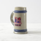 Große Träume Keramik-Kaffeetasse Bierglas (Vorderseite Links)