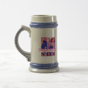 Große Träume Keramik-Kaffeetasse Bierglas