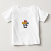 Große Träume, kleine Füße Baby T-shirt (Vorderseite)