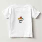 Große Träume, kleine Füße Baby T-shirt (Rückseite)