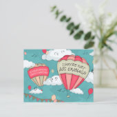 Große Träume Postkarte (Stehend Vorderseite)