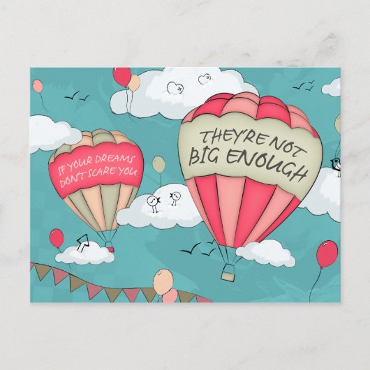 Große Träume Postkarte (Vorderseite)