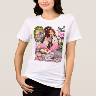 Große Träume Träge Cozy Girl – Kaffee, Bücher & Po Tri-Blend Shirt