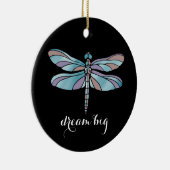Große Traumlibelle Keramik Ornament (Rechts)