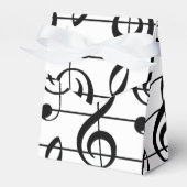 Große Treble Clef Musical Mitarbeiter Gefallen Box Geschenkschachtel (Vorderseite)