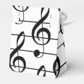 Große Treble Clef Musical Mitarbeiter Gefallen Box Geschenkschachtel (Rückseite)