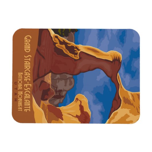 Große Treppe Escalante Magnet (Horizontal)