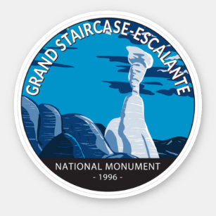 Große Treppe Escalante Nationales Monument Utah Aufkleber