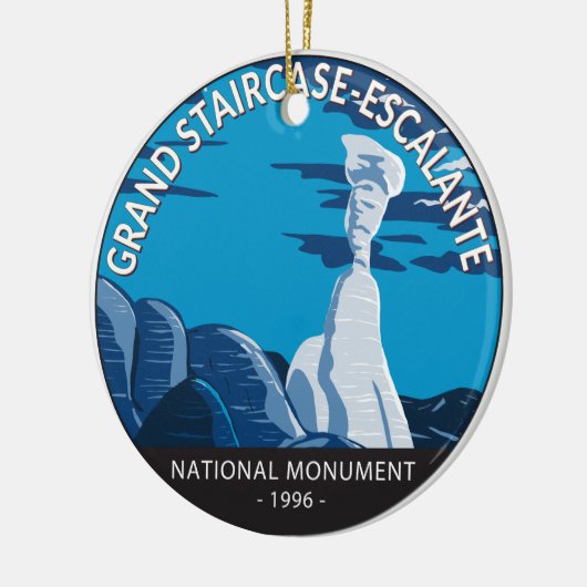 Große Treppe Escalante Nationales Monument Utah Keramik Ornament (Links)