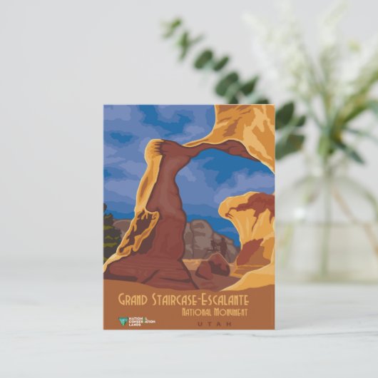 Große Treppe Escalante Postkarte (Stehend Vorderseite)