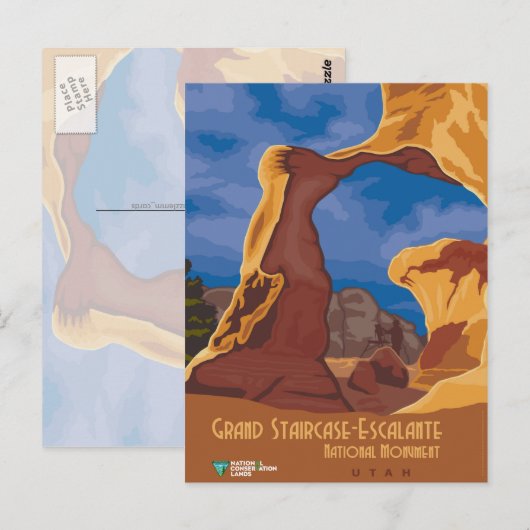 Große Treppe Escalante Postkarte (Vorne/Hinten)