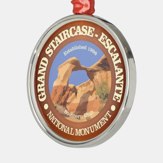 Große Treppe - Nationaldenkmal Escalante Ornament Aus Metall (Links)