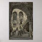 Große Treppe Pariser Opernhaus 1877 Poster (Vorne)