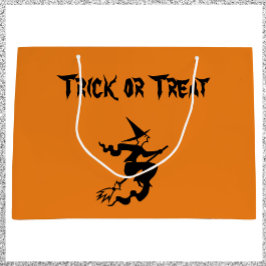 Große Trick- oder Treatfliegender Hexengeschenktas Große Geschenktüte
