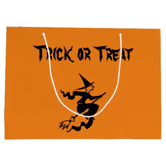Große Trick- oder Treatfliegender Hexengeschenktas Große Geschenktüte (Rückseite)