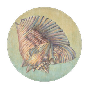 Große Tritonshorn-PastellMuschel Schneidebrett