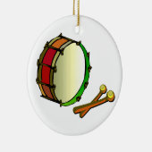 Große Trommel mit rotem Grün der Holzhammer Keramikornament (Rechts)