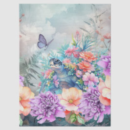 Große Tropenkröte und Wasserfarben Florenz Seidenpapier