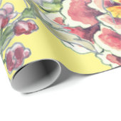 Grosse, tropische, gelbe Farbe Geschenkpapier (Rolleneckpunkt)