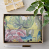 Grosse, tropische, gelbe Farbe Seidenpapier (Geschenk)