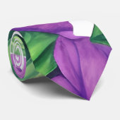 Große tropische Lila Pflanze Krawatte (Gerollt)