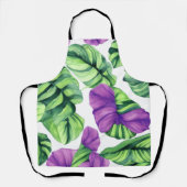 Große tropische Lila Pflanze Schürze (Vorderseite)