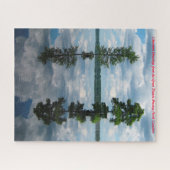 Große trostlose Sumpflandschaft Carolina.Weihnacht Puzzle (Horizontal)