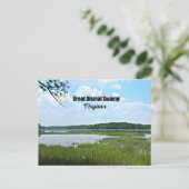 Große trostlose Sumpflandschaft - Virginia Postkarte (Stehend Vorderseite)