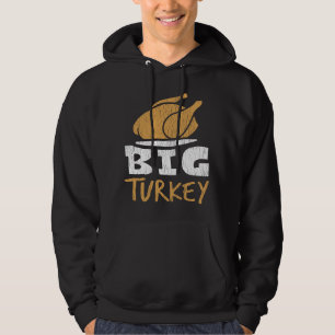 Große Truthahn Lustige Thanksgiving Abendessen Hum Hoodie