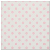 Große Tupfen - Rosa auf Weiß Stoff (Muster)