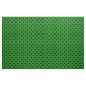 Große Tupfen - Schwarzes auf Grün Stoff (Fat Quarter (45,7 x 55,9 cm))
