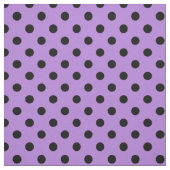 Große Tupfen - Schwarzes auf Lavendel Stoff (Muster)