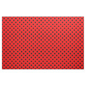 Große Tupfen - Schwarzes auf Rot Stoff (Fat Quarter (45,7 x 55,9 cm))