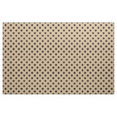 Große Tupfen - Schwarzes auf TAN Stoff (Fat Quarter (45,7 x 55,9 cm))
