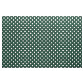 Große Tupfen - Weiß auf dunkelgrünem Stoff (Fat Quarter (45,7 x 55,9 cm))