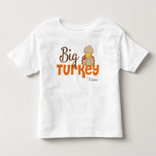 Große Türkei Erntedank Personalisiert T - Shirt (Vorderseite)