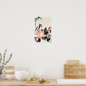 Große Tüte auf rosa Blume von Ohara Koson Poster (Küche)