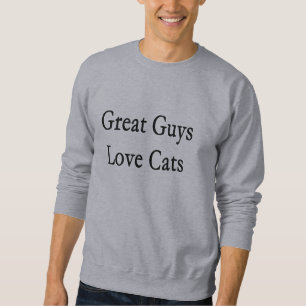 Große Typ-Liebe-Katzen Sweatshirt