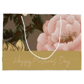 Große überdimensionale Blumen Geschenktüte (Rückseite)