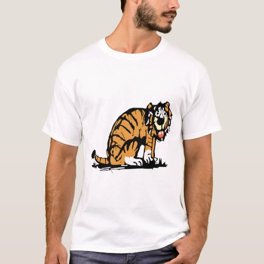 Große Überraschung Tiger T-Shirt (Vorderseite)