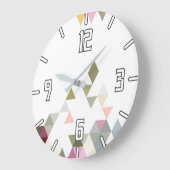 Große Uhr für das geometrische Layout der Pastel (Winkel)
