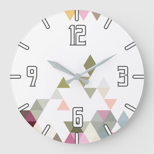 Große Uhr für das geometrische Layout der Pastel (Vorderseite)