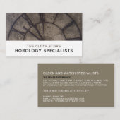 Große Uhr, Horologe Visitenkarte (Vorne/Hinten)